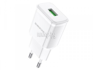 Фото Borofone BA59A USB QC3.0 3.0A White 6974443380170