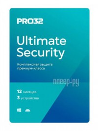 Фото PRO32 Антивирус Ultimate Security 3 устр 1 год PRO32-PUS-NS(3CARD)-1-3
