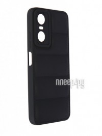 Фото Чехол DF для Tecno Pop 6 Pro Silicone дутый Black tJacket-06
