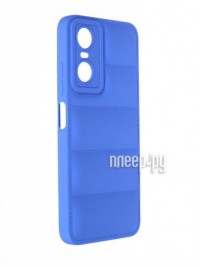 Фото Чехол DF для Tecno Pop 6 Pro Silicone дутый Blue tJacket-06