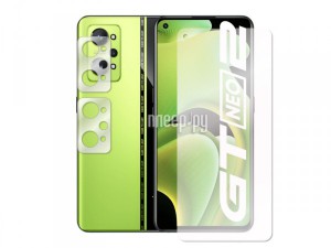 Фото Гибридное защитное стекло Krutoff для Realme GT2 ME + защита камеры 2шт 299185