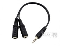 Фото Exployd Easy AUX Jack 3.5mm M - 2xJack 3.5mm F 0.20m Black EX-K-1415