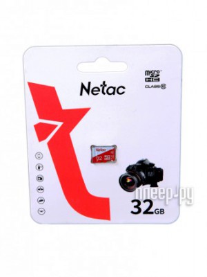 Фото 32Gb - Netac MicroSD P500 Eco Class 10 NT02P500ECO-032G-S (Оригинальная!)