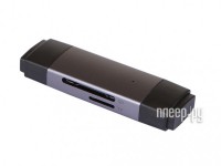 Фото Картридер Baseus Lite Series USB-A/Type-C - SD/TF Card Reader Grey WKQX060113