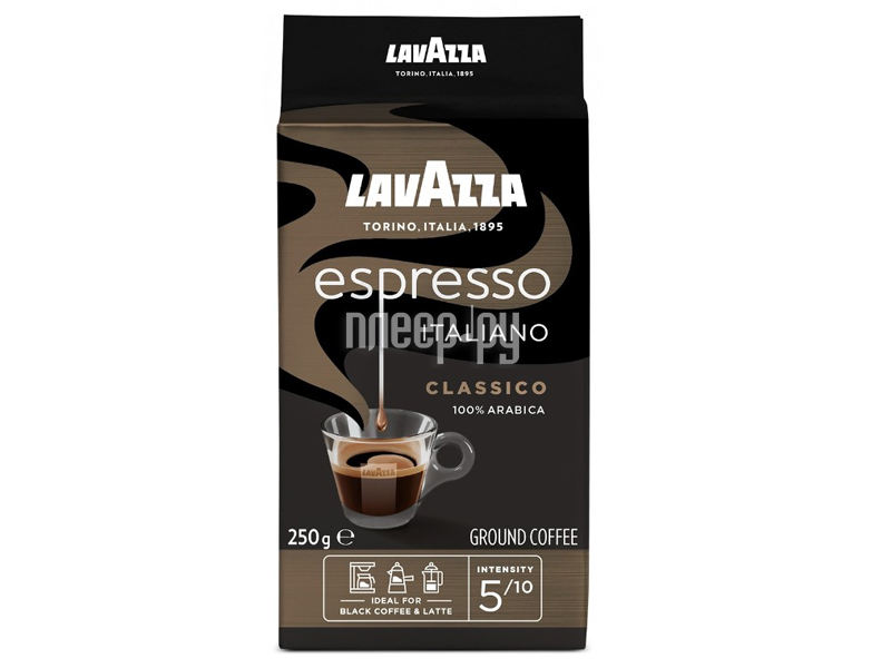 Купить Кофе молотый Lavazza Espresso Italiano Classico в/у 250g по