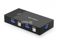 Фото Ugreen 2xUSB KVM Switch Box ABS Case Black 30357