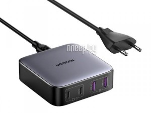 Фото Ugreen CD327 Nexode 2xUSB-A+2xUSB-C 65W Black 90747