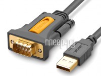 Фото Ugreen CR104 USB - DB9 RS-232 1.5m Dark Grey 20211