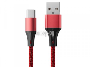 Фото AccesStyle USB - Type-C 1m Red-Black AC30-F100M