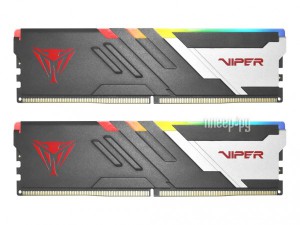 Фото Patriot Memory Viper Venom RGB DDR 5 DIMM 6800Mhz PC5-54400 CL34 32Gb Kit (2x16Gb) PVVR532G680C34K
