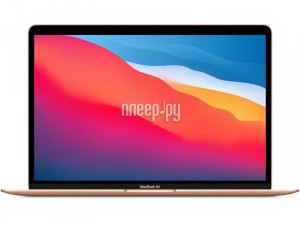 Фото APPLE MacBook Air 13 (2020) (Русская / Английская раскладка клавиатуры) Gold MGND3 (Apple M1/8192Mb/256Gb SSD/Wi-Fi/Bluetooth/Cam/13.3/2560x1600/Mac OS)