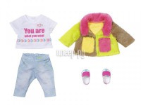 Фото Zapf Creation Baby Born Модный наряд с разноцветной меховой курткой 830-154