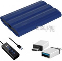 Фото Samsung T7 Shield 1Tb Blue MU-PE1T0R/WW Выгодный набор + подарок серт. 200Р!!!