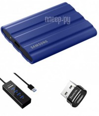 Фото Samsung T7 Shield 2Tb Blue MU-PE2T0R/WW Выгодный набор + подарок серт. 200Р!!!