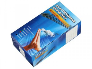Фото Пружины для переплета Гелеос 38mm 50шт Plastic Black BCA4-38B