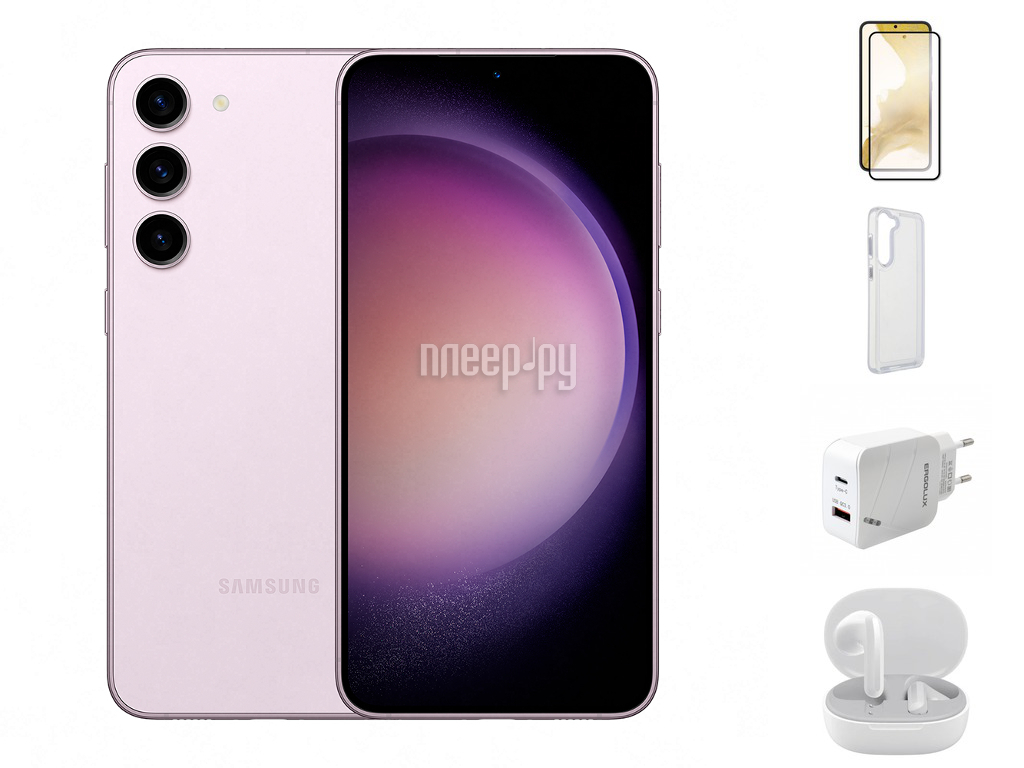 Купить Samsung SM-S916 Galaxy S23 Plus 5G 8/512Gb Lavender & Wireless  Headphones Выгодный набор + подарок серт. 200Р!!! по низкой цене в Москве -  Интернет магазин Плеер.ру