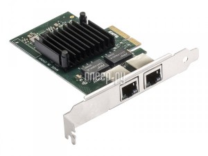 Фото ExeGate EXE-I350-T2V2 PCI-E x4 v2.1 2xRJ45 EX292506RUS