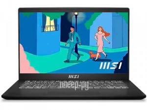 Фото MSI Modern 14 C5M-012RU Black 9S7-14JK12-012 (AMD Ryzen 5 5625U 2.3 GHz/16384Mb/512Gb SSD/AMD Radeon Graphics/Wi-Fi/Bluetooth/Cam/14/1920x1080/Windows 11 Home)