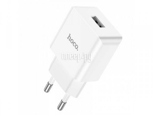Фото Hoco C106A Leisure 1xUSB 2.1А White 6931474783882