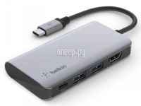 Фото Хаб USB Belkin Multiport Adapter 4-in-1 2xUSB-A 3.0/HDMI AVC006btSGY