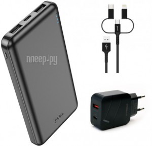 Фото Hoco Power Bank J100 10000mAh Black Выгодный набор + подарок серт. 200Р!!!