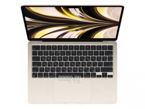 Фото APPLE MacBook Air 13 (2022) (Русская / Английская раскладка клавиатуры) Starlight MLY13 (Apple M2/8192Mb/256Gb SSD/Wi-Fi/Bluetooth/Cam/13.6/2560x1664/Mac OS)