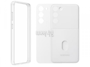 Фото Чехол для Samsung Galaxy S23+ Frame White EF-MS916CWEGRU