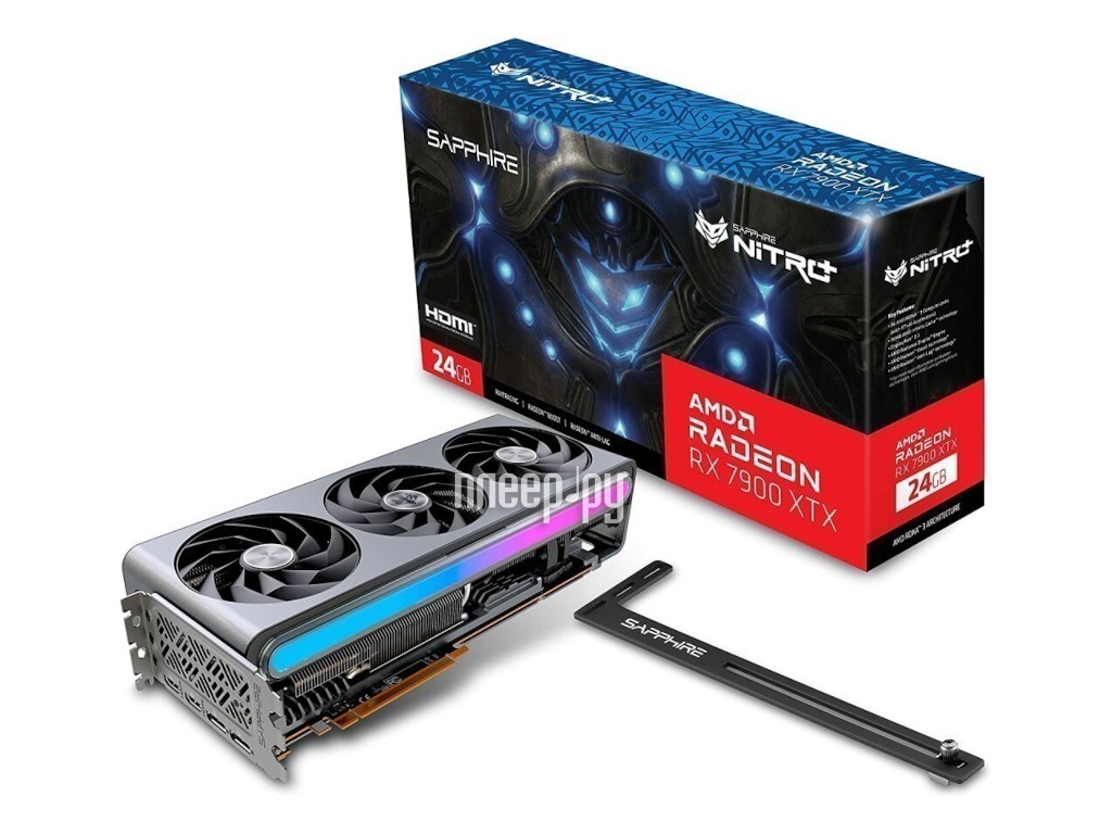 Sapphire Nitro+ AMD Radeon RX 7900 XTX Vapor-X 24GB 2510Mhz PCI-E 24576Mb  20000Mhz 384 bit 2xDP 2xHDMI 11322-01-40G