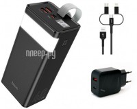 Фото Hoco Power Bank J86 Powermaster 40000mAh Black 6931474759214 Выгодный набор + подарок серт. 200Р!!!