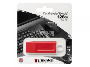 Фото 128Gb - Kingston DataTraveler Exodia Red KC-U2G128-7GR