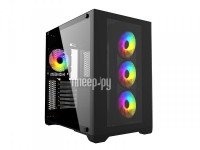 Фото Powercase Vision ATX без БП Black CVBA-L4