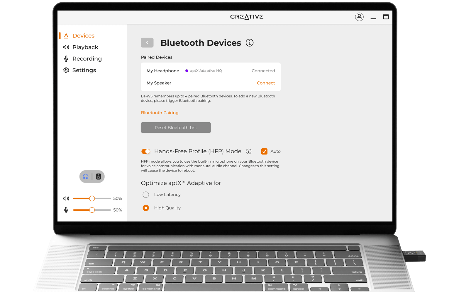Creative bt w5. Epos APTX Low latency.