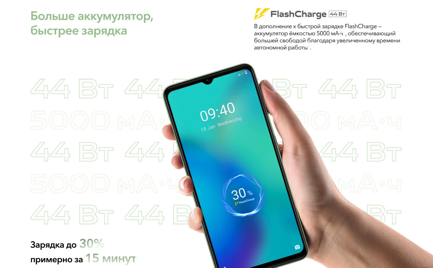 Купить Vivo Y27s 8/256Gb Green Mint по низкой цене в Москве || Интернет  магазин Плеер.ру