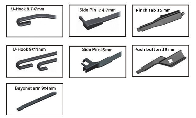 Side pin 22 mm. Jeep Cherokee XJ крепление дворников. Hook 9х3 Тип крепления. Адаптер щеток 9х4 Hook/u/j. Тип крепления щеток стеклоочистителя Hook 9х3.