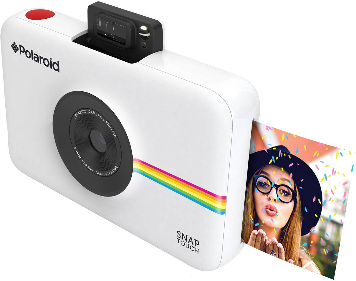 Фотоаппарат полароид Snap Camera. Моментальная фотокамера Polaroid Snap Touch, белая.