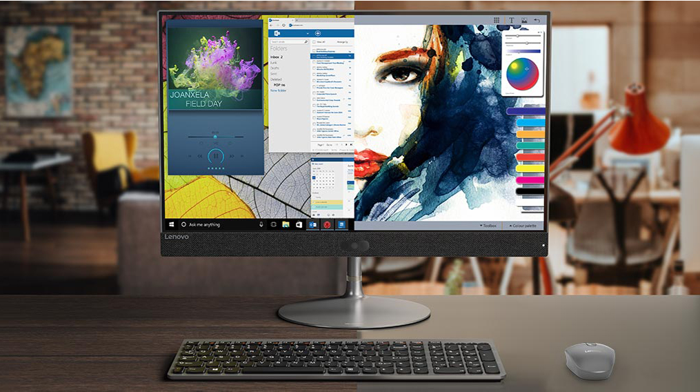 Uhd graphics 730. Моноблок 23.8" Lenovo IDEACENTRE AIO 730s-24. Моноблок Lenovo на столе. Моноблок HP all-in-one. All in one устройство.