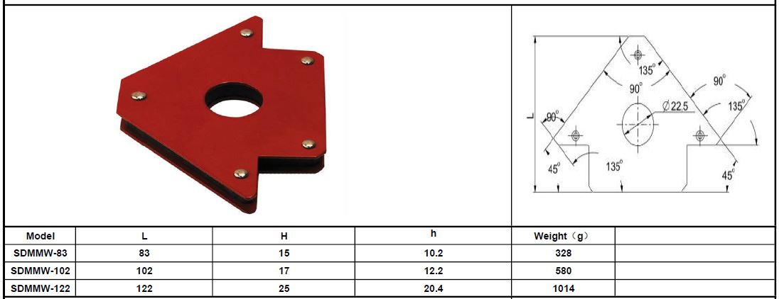 Магнитный чертеж. Магнитный угольник s-line SDMMW-83. Чертежи магнитного угольника для сварки. Магнит для сварки чертеж. Сварочный магнитный угольник чертеж.
