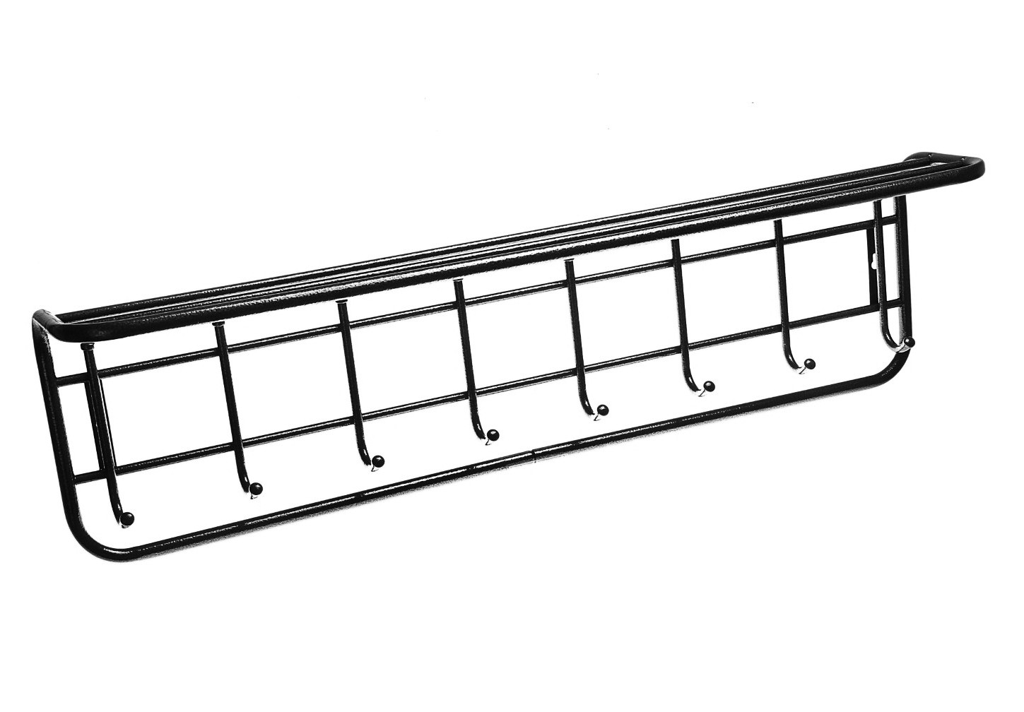 вешалка настенная с полкой 8 крючков