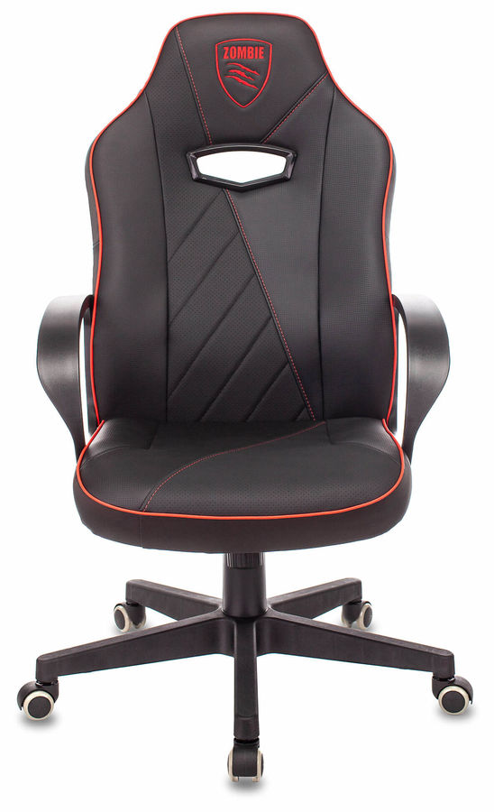 Кресло руководителя f1 цвет черный красные вставки материал экокожа