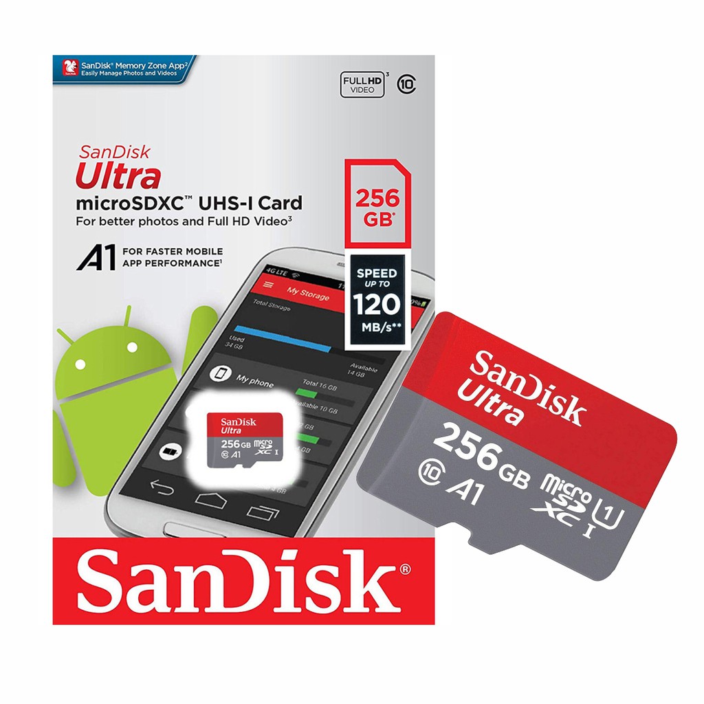 Карта памяти microsdxc 128 гб sandisk ultra sdsqua4 128g gn6mn