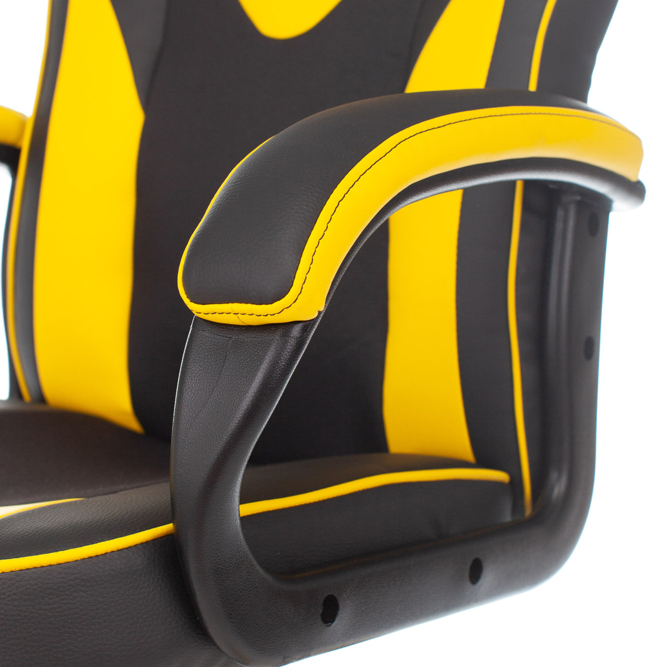 Кресло игровое Zombie 8 черный/желтый крестовина