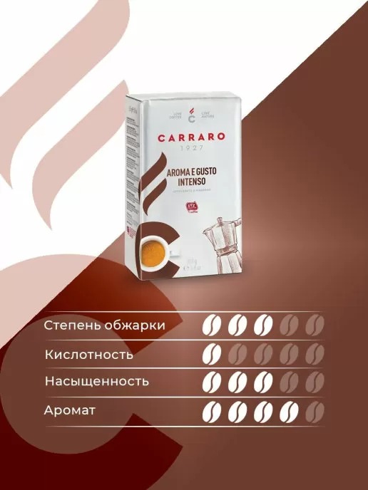 Кофе в зернах carraro aroma. Кофе молотый Bialetti gusto intenso. Кофе молотый в капсулах Carraro Aroma e gusto intenso 52 г (система Nespresso). Carraro Aroma e gusto intenso кофе в капсулах. Кофе капсулы Carraro Aroma e gusto intenso 10.