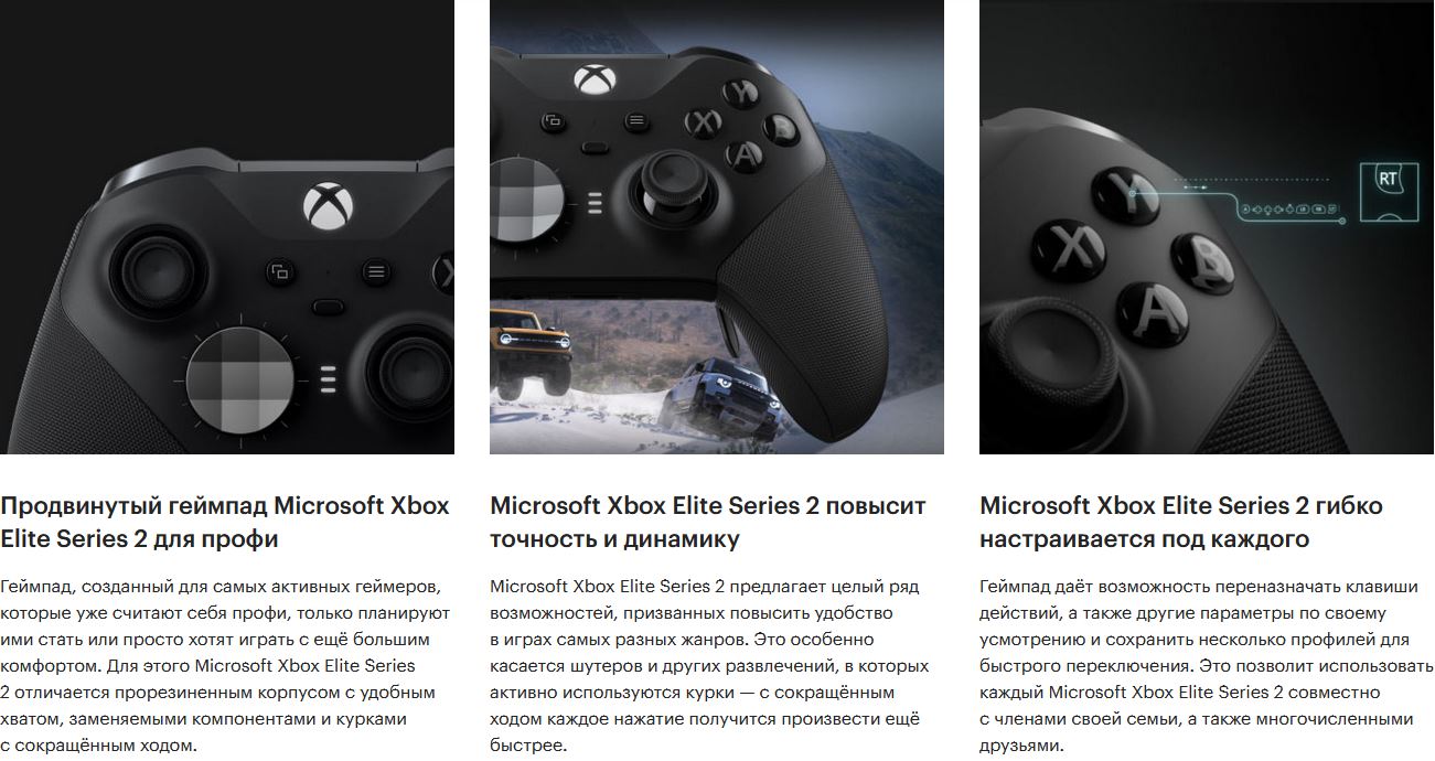 Купить Геймпад беспроводной Microsoft Elite Wireless Controller Series 2  White 4IK-00002 по низкой цене в Москве | Интернет магазин Плеер.ру